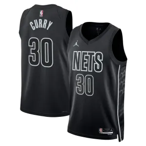 Brooklyn Nets Jordan Seth Curry 30 Miesten Pelipaita Statement Edition Swingman Musta