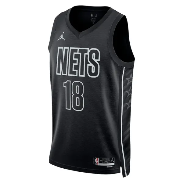 Brooklyn Nets Jordan Yuta Watanabe 18 Miesten Pelipaita Statement Edition Swingman Musta