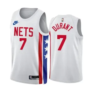 Brooklyn Nets Kevin Durant 7 Miesten Pelipaita Classic Edition 2022-23 Swingman Valkoinen