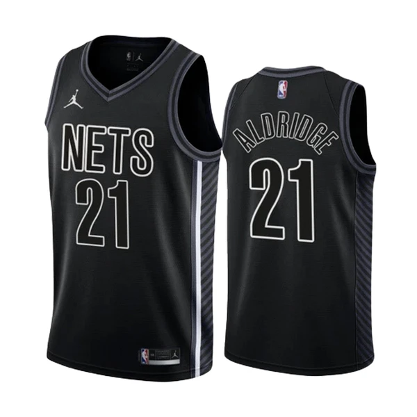 Brooklyn Nets Lamarcus Aldridge 21 Miesten Pelipaita Statement Edition Swingman Musta Brooklyn Nets Lamarcus Aldridge 21 Miesten Pelipaita Statement Edition Swingman Musta