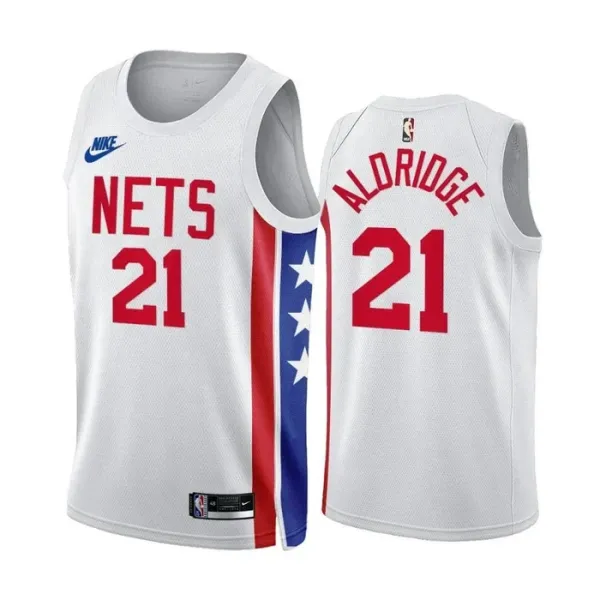 Brooklyn Nets Lemarcus Aldridge 21 Miesten Pelipaita Classic Edition 2022-23 Swingman Valkoinen Brooklyn Nets Lemarcus Aldridge 21 Miesten Pelipaita Classic Edition 2022-23 Swingman Valkoinen
