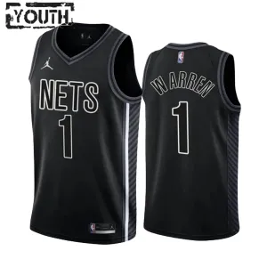 Brooklyn Nets TJ Warren 1 Lasten Pelipaita Statement Edition Swingman Musta Brooklyn Nets TJ Warren 1 Lasten Pelipaita Statement Edition Swingman Musta