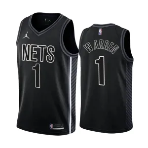 Brooklyn Nets TJ Warren 1 Miesten Pelipaita Statement Edition Swingman Musta Brooklyn Nets TJ Warren 1 Miesten Pelipaita Statement Edition Swingman Musta