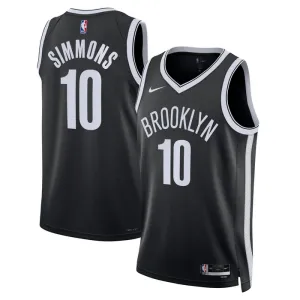 Nike Brooklyn Nets Ben Simmons 10 Miesten Pelipaita Icon Edition Swingman Musta