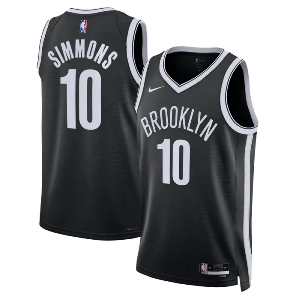 Nike Brooklyn Nets Ben Simmons 10 Miesten Pelipaita Icon Edition Swingman Musta Nike Brooklyn Nets Ben Simmons 10 Miesten Pelipaita Icon Edition Swingman Musta
