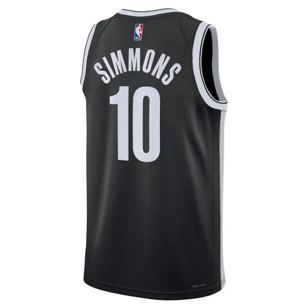 Nike Brooklyn Nets Ben Simmons 10 Miesten Pelipaita Icon Edition Swingman Musta