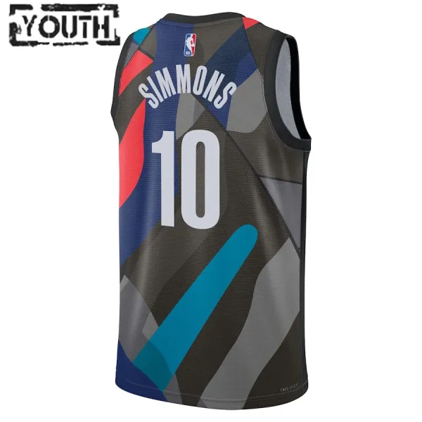Nike Brooklyn Nets Ben Simmons Lasten Pelipaita City Edition 2023-24 Swingman Musta