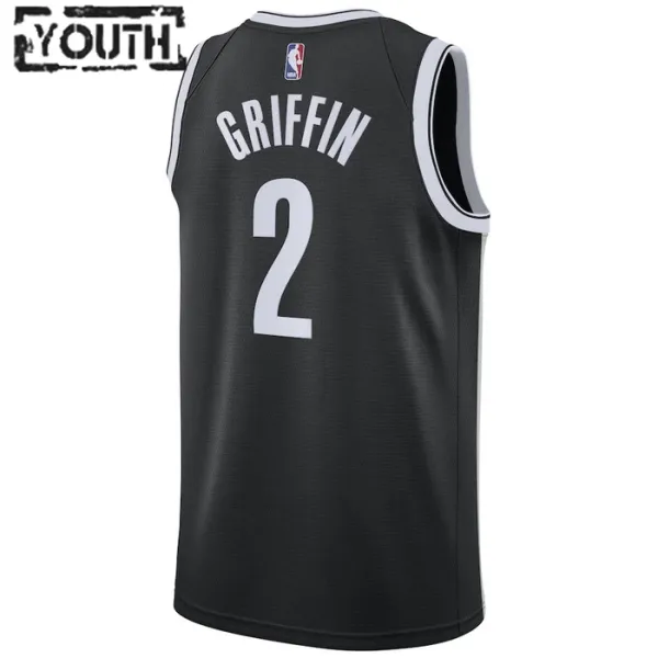Nike Brooklyn Nets Blake Griffin 2 Lasten Pelipaita Icon Edition Swingman Musta