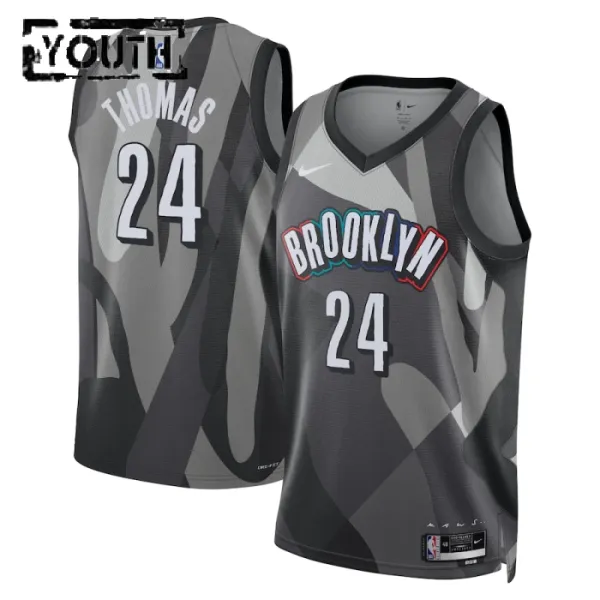 Nike Brooklyn Nets Cam Thomas Lasten Pelipaita City Edition 2024-25 Swingman Harmaa Nike Brooklyn Nets Cam Thomas Lasten Pelipaita City Edition 2024-25 Swingman Harmaa