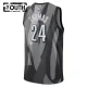 Nike Brooklyn Nets Cam Thomas Lasten Pelipaita City Edition 2024-25 Swingman Harmaa