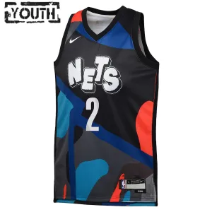 Nike Brooklyn Nets Cameron Johnson Lasten Pelipaita City Edition 2023-24 Swingman Musta