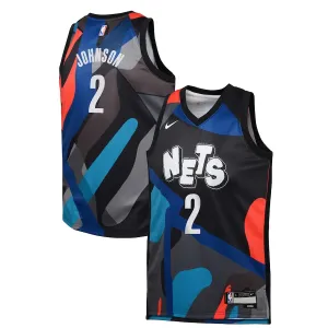 Nike Brooklyn Nets Cameron Johnson Miesten Pelipaita City Edition 2023-24 Swingman Musta