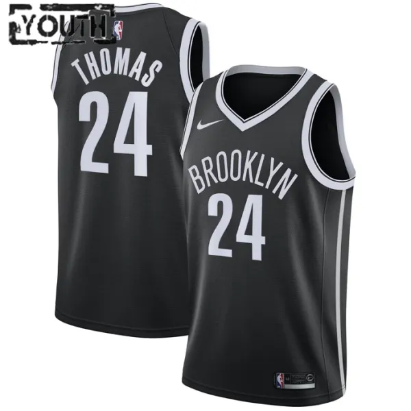 Nike Brooklyn Nets Cameron Thomas 24 Lasten Pelipaita Icon Edition Swingman Musta Nike Brooklyn Nets Cameron Thomas 24 Lasten Pelipaita Icon Edition Swingman Musta