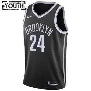 Nike Brooklyn Nets Cameron Thomas 24 Lasten Pelipaita Icon Edition Swingman Musta
