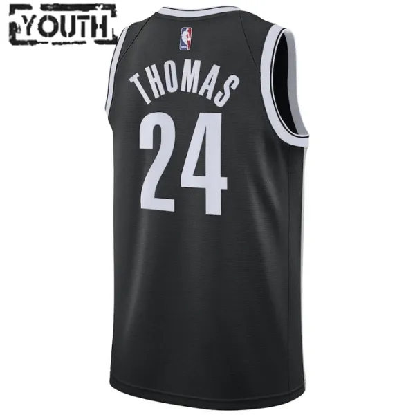 Nike Brooklyn Nets Cameron Thomas 24 Lasten Pelipaita Icon Edition Swingman Musta