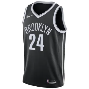 Nike Brooklyn Nets Cameron Thomas 24 Miesten Pelipaita Icon Edition Swingman Musta