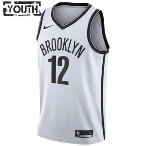 Nike Brooklyn Nets Joe Harris 12 Lasten Pelipaita Association Edition Swingman Valkoinen