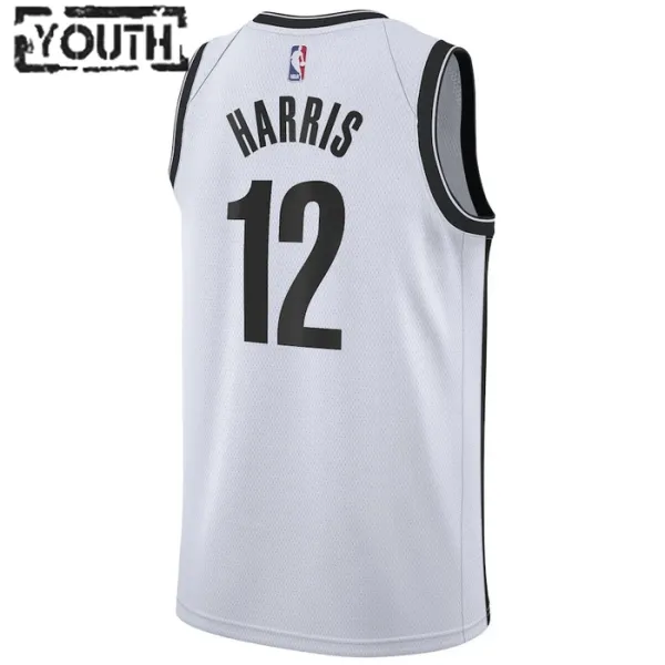 Nike Brooklyn Nets Joe Harris 12 Lasten Pelipaita Association Edition Swingman Valkoinen