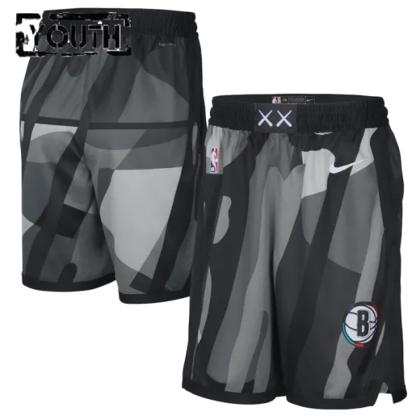 Nike Brooklyn Nets Lasten Shortsit City Edition 2024-25 Swingman Nike Brooklyn Nets Lasten Shortsit City Edition 2024-25 Swingman