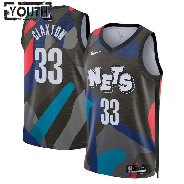 Nike Brooklyn Nets Nic Claxton Lasten Pelipaita City Edition 2023-24 Swingman Musta Nike Brooklyn Nets Nic Claxton Lasten Pelipaita City Edition 2023-24 Swingman Musta