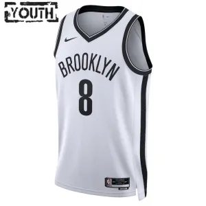 Nike Brooklyn Nets Patty Mills 8 Lasten Pelipaita Association Edition Swingman Valkoinen