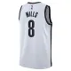 Nike Brooklyn Nets Patty Mills 8 Miesten Pelipaita Association Edition Swingman Valkoinen