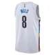 Nike Brooklyn Nets Patty Mills 8 Miesten Pelipaita City Edition 2022-23 Swingman Valkoinen