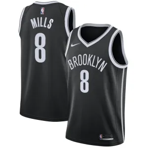 Nike Brooklyn Nets Patty Mills 8 Miesten Pelipaita Icon Edition Swingman Musta