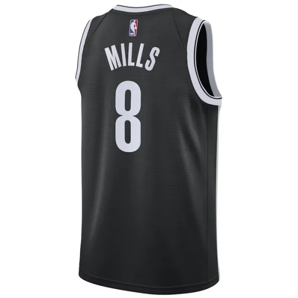 Nike Brooklyn Nets Patty Mills 8 Miesten Pelipaita Icon Edition Swingman Musta