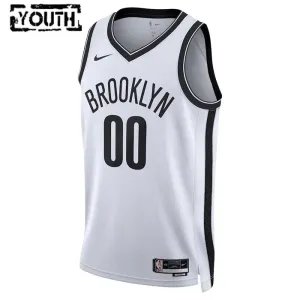 Nike Brooklyn Nets Personoitava Lasten Pelipaita Association Edition Swingman Valkoinen