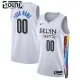 Nike Brooklyn Nets Personoitava Lasten Pelipaita City Edition 2022-23 Swingman Valkoinen Nike Brooklyn Nets Personoitava Lasten Pelipaita City Edition 2022-23 Swingman Valkoinen