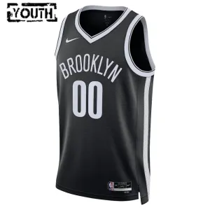 Nike Brooklyn Nets Personoitava Lasten Pelipaita Icon Edition Swingman Musta