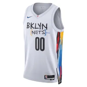 Nike Brooklyn Nets Personoitava Miesten Pelipaita City Edition 2022-23 Swingman Valkoinen