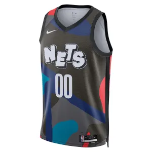 Nike Brooklyn Nets Personoitava Miesten Pelipaita City Edition 2023-24 Swingman Musta