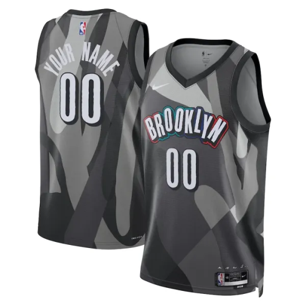 Nike Brooklyn Nets Personoitava Miesten Pelipaita City Edition 2024-25 Swingman Harmaa Nike Brooklyn Nets Personoitava Miesten Pelipaita City Edition 2024-25 Swingman Harmaa