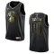 Nike Brooklyn Nets Personoitava Miesten Pelipaita Golden Edition Swingman Musta