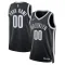 Nike Brooklyn Nets Personoitava Miesten Pelipaita Icon Edition Swingman Musta