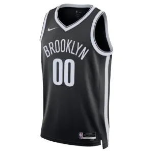Nike Brooklyn Nets Personoitava Miesten Pelipaita Icon Edition Swingman Musta