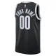 Nike Brooklyn Nets Personoitava Miesten Pelipaita Icon Edition Swingman Musta