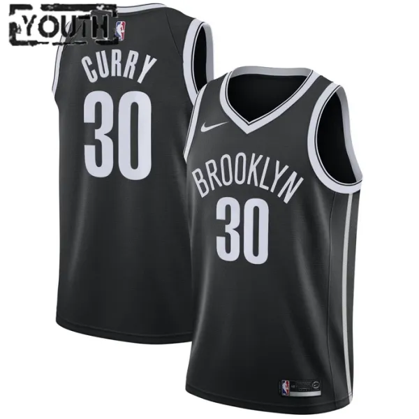 Nike Brooklyn Nets Seth Curry 30 Lasten Pelipaita Icon Edition Swingman Musta Nike Brooklyn Nets Seth Curry 30 Lasten Pelipaita Icon Edition Swingman Musta