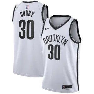 Nike Brooklyn Nets Seth Curry 30 Miesten Pelipaita Association Edition Swingman Valkoinen