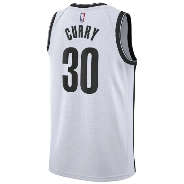 Nike Brooklyn Nets Seth Curry 30 Miesten Pelipaita Association Edition Swingman Valkoinen