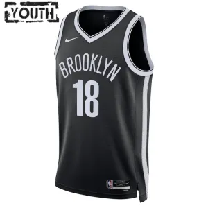 Nike Brooklyn Nets Yuta Watanabe 18 Lasten Pelipaita Icon Edition Swingman Musta