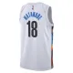 Nike Brooklyn Nets Yuta Watanabe 18 Miesten Pelipaita City Edition 2022-23 Swingman Valkoinen