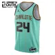 Charlotte Hornets Jordan Brandon Miller Lasten Pelipaita City Edition 2024-25 Swingman Sinivihreä