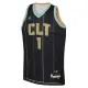 Charlotte Hornets Jordan Lamelo Ball 1 Miesten Pelipaita City Edition 2022-23 Swingman Musta