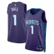 Charlotte Hornets Jordan Lamelo Ball 1 Miesten Pelipaita Statement Edition Swingman Violetti Charlotte Hornets Jordan Lamelo Ball 1 Miesten Pelipaita Statement Edition Swingman Violetti