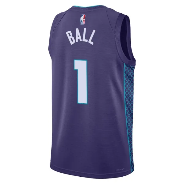 Charlotte Hornets Jordan Lamelo Ball 1 Miesten Pelipaita Statement Edition Swingman Violetti