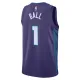 Charlotte Hornets Jordan Lamelo Ball 1 Miesten Pelipaita Statement Edition Swingman Violetti