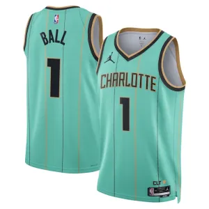 Charlotte Hornets Jordan Lamelo Ball Miesten Pelipaita City Edition 2024-25 Swingman Sinivihreä Charlotte Hornets Jordan Lamelo Ball Miesten Pelipaita City Edition 2024-25 Swingman Sinivihreä